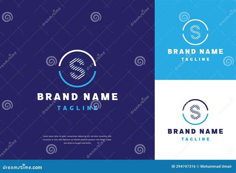 Letter S Logo Monogram Elegant Editable Stock Vector Illustration Of