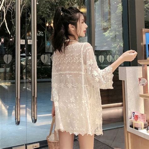 Mua Tổng Hợp Áo Khoác Mỏng Họa Tiết Lưới Len Móc Thổ Cẩm Khoác Choàng Ngoài Bikini Đồ Bơi Mùa Hè