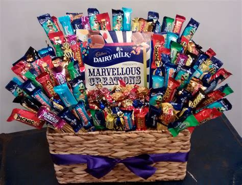 DIY Cadbury Chocolate Gift Basket | Chocolate lovers gift, Chocolate ...