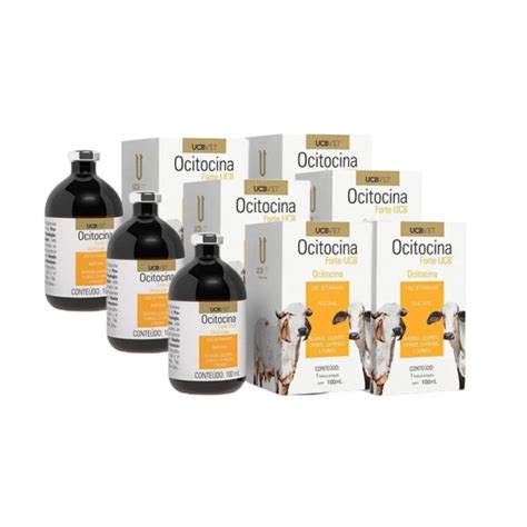 Kit 6 Ocitocina Forte UCB 100 ml Eliminação do leite residual e