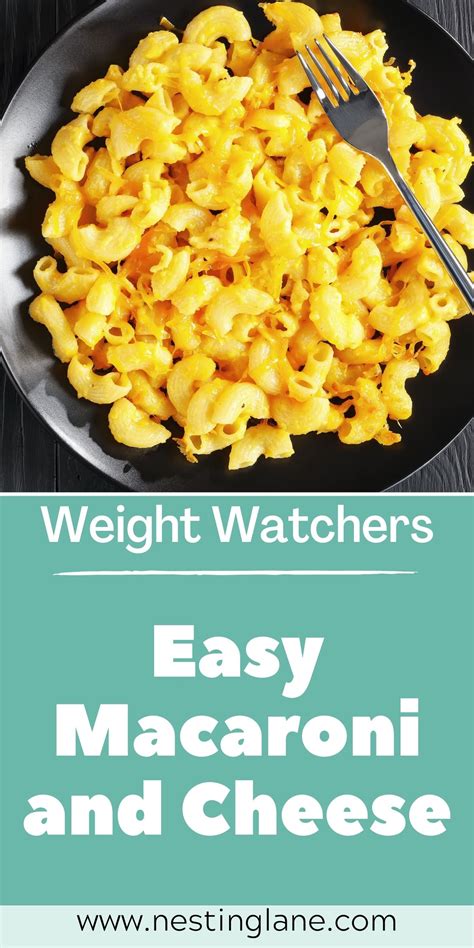 Easy Weight Watchers Macaroni And Cheese Nesting Lane