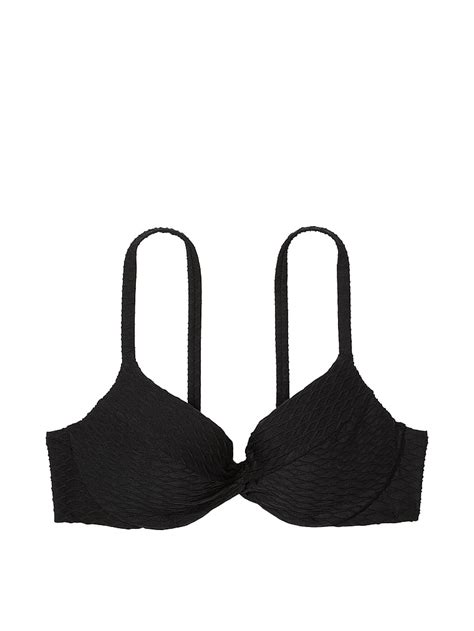 Buy Mix Match Twist Push Up Bikini Top Black Order Bikini Top Online Victoria S Secret US