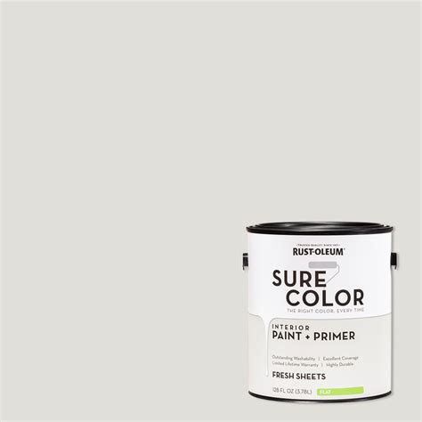 Rust Oleum Sure Color Fresh Sheets Interior Paint Primer Flat Finish 2 Pack