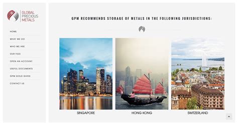 Global Precious Metals Pitch Webdesign