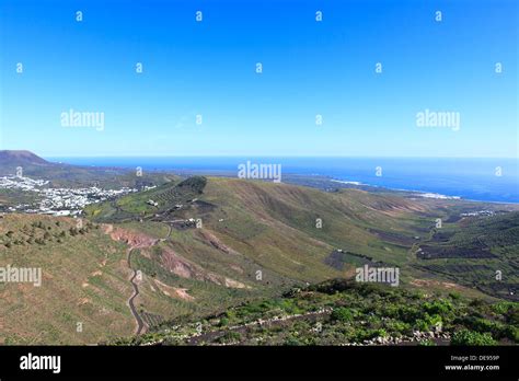 Lanzarote is a beautiful Canarian island with many volcanoes that one can visit Stock Photo - Alamy