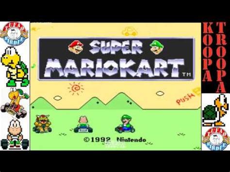 Super Mario Kart Snes Flower Cup Race Cc Youtube