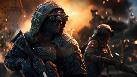 Battlefield 2042 Soldier Night 4K #1261m Wallpaper PC Desktop