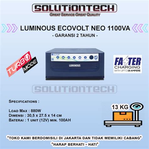 Jual Inverter Luminous Ecovolt Neo Va Pure Sine Wave Jakarta