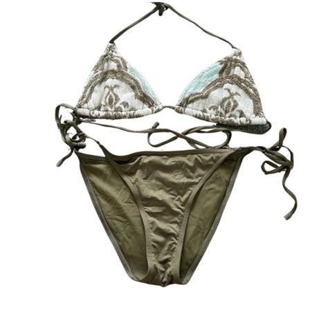 ZIMMERMANN JUDE MINI TRI TOWEL BIKINI SIZE Depop