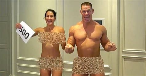 John Cena And Fianc E Nikki Bella Get Naked To Celebrate Her Youtube Milestone Us Weekly