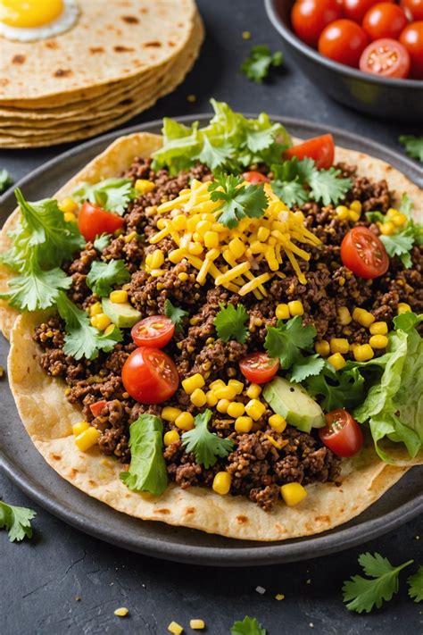 Ground Beef And Potato Tostadas The Delish Recipe