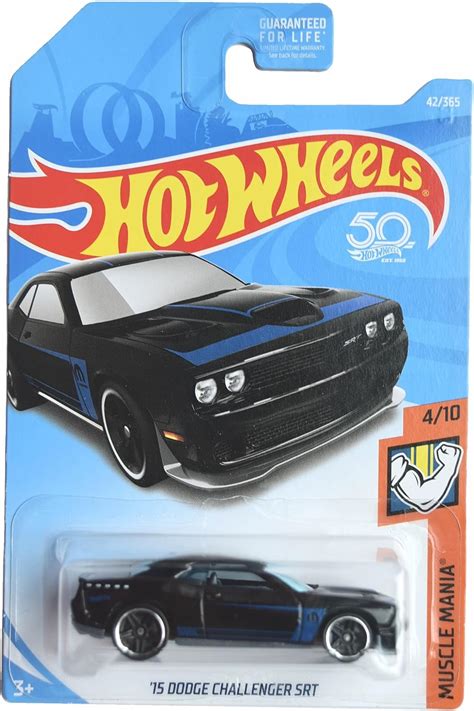 Amazon Hot Wheels Dodge Challenger Srt Muscle Mania Black Toys Games
