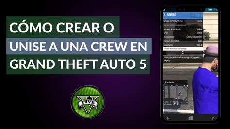 Cómo Crear o Unirse a una crew en GTA 5 Grand Theft Auto 5 YouTube