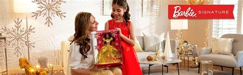 Amazon Barbie Signature 2020 Holiday Barbie Doll 12 Inch Blonde Long Hair In Golden Gown