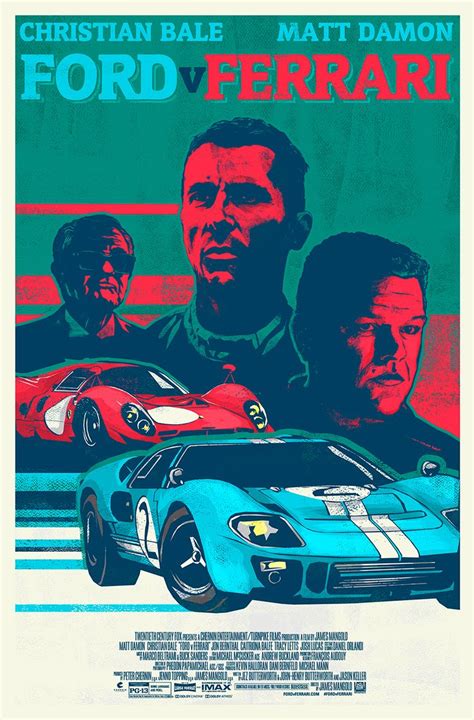 Ford v Ferrari – Poster Posse | Ferrari poster, Cars movie, Ford