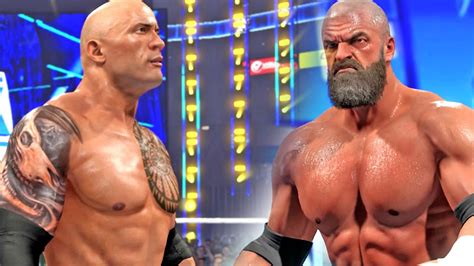 Wwe 2k23 Rock Vs Triple H Extreme Rules Youtube
