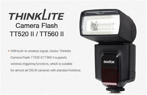 GODOX TT II Universal Hot Shoe Flash Speedlite For DSLR Cameras