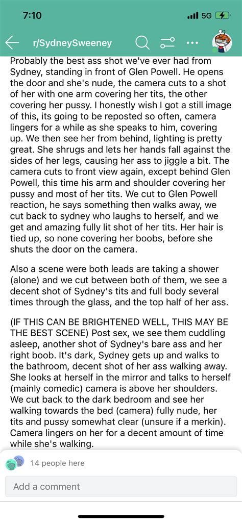 Description Of Sydney Sweeneys Nude Scenes In Anyone But You R Celebnsfw