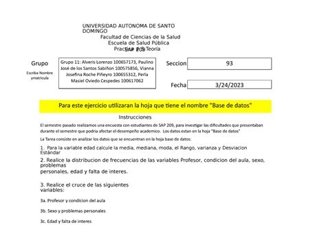 Practica Unidad Grupo Bases Anal Biometrico UNIVERSIDAD AUTONOMA DE SANTO DOMINGO