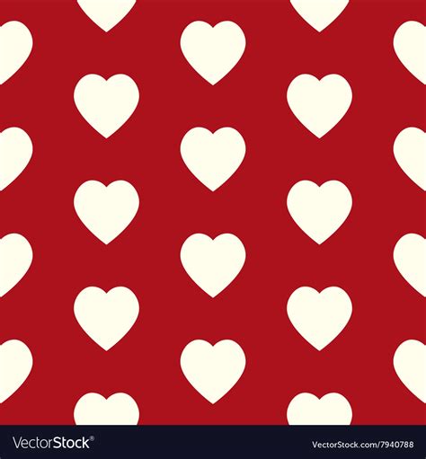 Valentine Pattern Seamless Texture With Hearts Vector Image