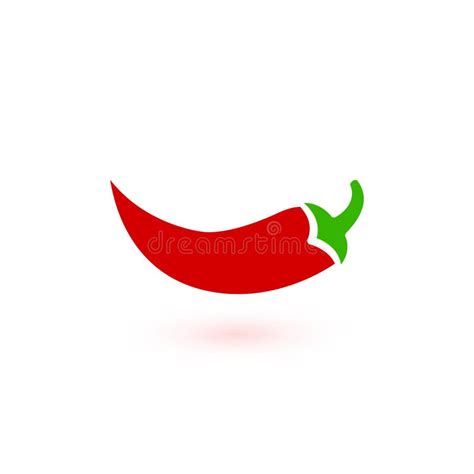 Hot Pepper Icon Chili Spice Symbol Jalapeno Red Symbol Stock Vector Illustration Isolated On