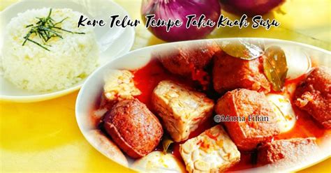 Resep Kare Telur Tempe Tahu Kuah Susu Oleh Lanjarsih Mama Fifian