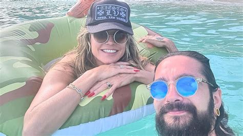 Heidi Klum Shows Off Her Incredible Figure In A White Bikini As She Poses For Playful Snaps