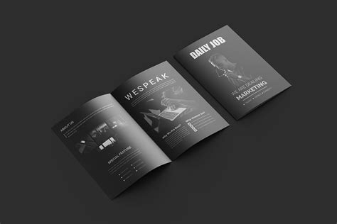 bi fold brochure design template  behance