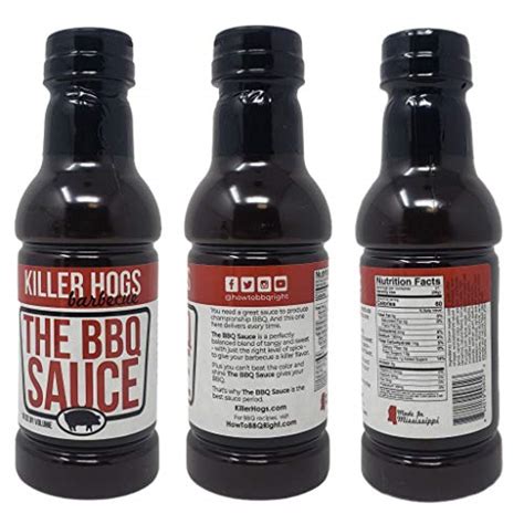 Killer Hogs Barbecue Sauce Variety Pack BBQ Sauce Vinegar Sauce And Garlic Pepper Hot Sauce