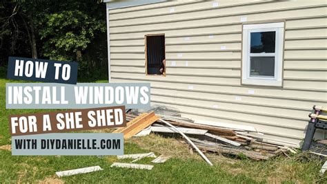 how to install a window in a storage shed