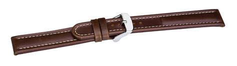 lederband medardus mit weisser naht braun xl   extra lang