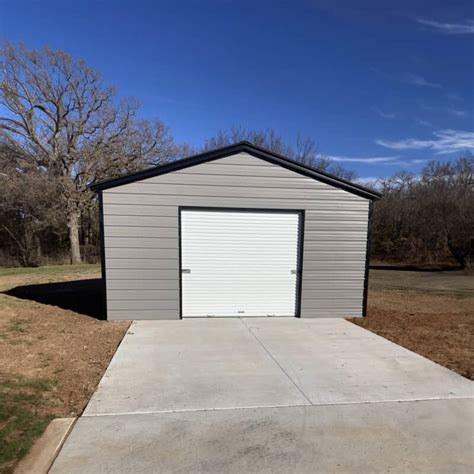 20x20 Metal Garage from $4,750.00 [Premium Vertical Roof]