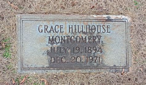 Grace Hillhouse Montgomery Find A Grave Memorial