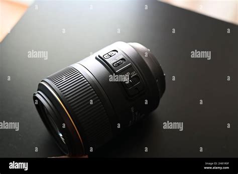 Nikon Nikkor Macro Lens F Mount Stock Photo Alamy
