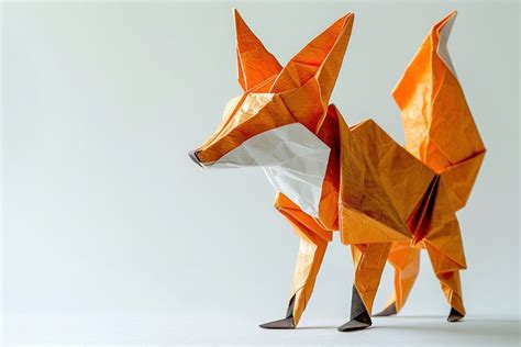 Origami Fox Paper Art Representation Free Photo Rawpixel