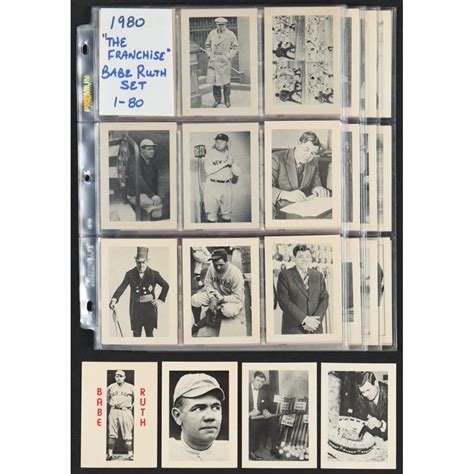 Franchise Babe Ruth Complete Set Of Cards With Babe Ruth Babe Ruth Babe Ruth