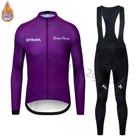 Новинка, Мужская трикотажная одежда Strava для велоспорта, зимний ...