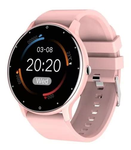 Smartwatch Gen Rica Zl Caja Rosa Malla Rosa De Silicona Mercadolibre