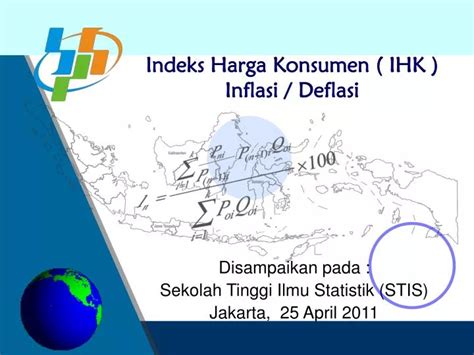 Ppt Indeks Harga Konsumen Ihk Inflasi Deflasi Powerpoint