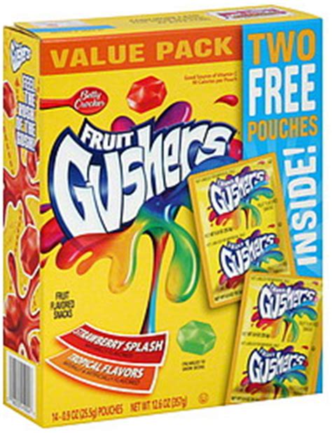 Fruit Gushers Fruit Flavored Snacks Value Pack, Strawberry Splash ...