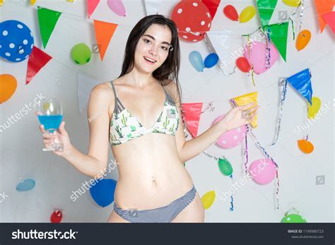 Sexy Hot Girl Wearing Bikini Dancing Stock Photo Shutterstock