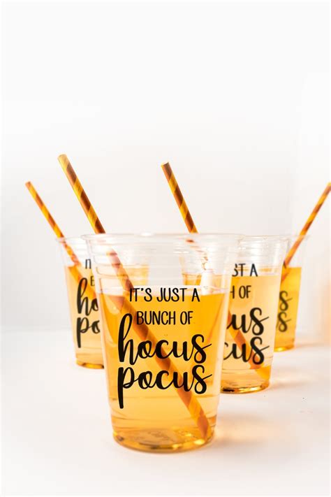 Personalized Party Cup W Hocus Pocus Cups Halloween Theme Etsy