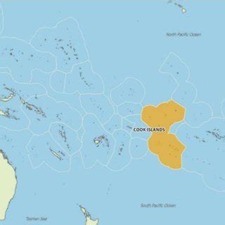 Geographic location of the Cook Islands (source: CISO 2018) | Download ...