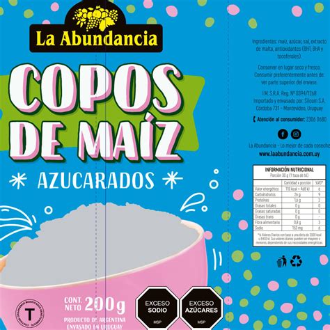 Copos De Ma Z La Abundancia Azucarados 200 G 2 3023