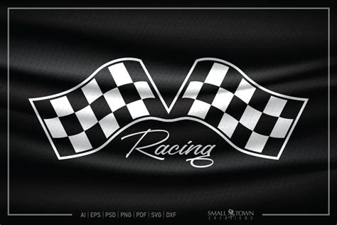 Racing Checkered Flag Racer Race Svg PRINT CUT DESIGN 767348