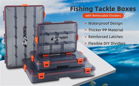 Runcl Fishing Tackle Box Waterproof Airtight Stowaway 36003700 Tray