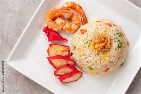 Yangzhou Fried Rice Is A Popular Chinese Style Wok Fried Rice Dish