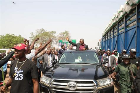 Uba Heroic Welcome For Benue Pdp Guber Candidate From Medical Vacation