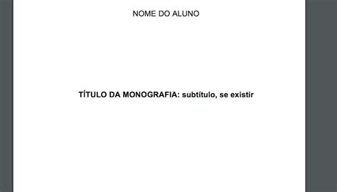 T Tulo E Subt Tulo Abnt Entenda As Regras E Veja Exemplos