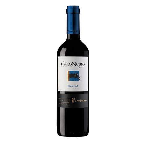 Vinho Gato Negro Merlot 750 Ml Bebidas Do Mundo